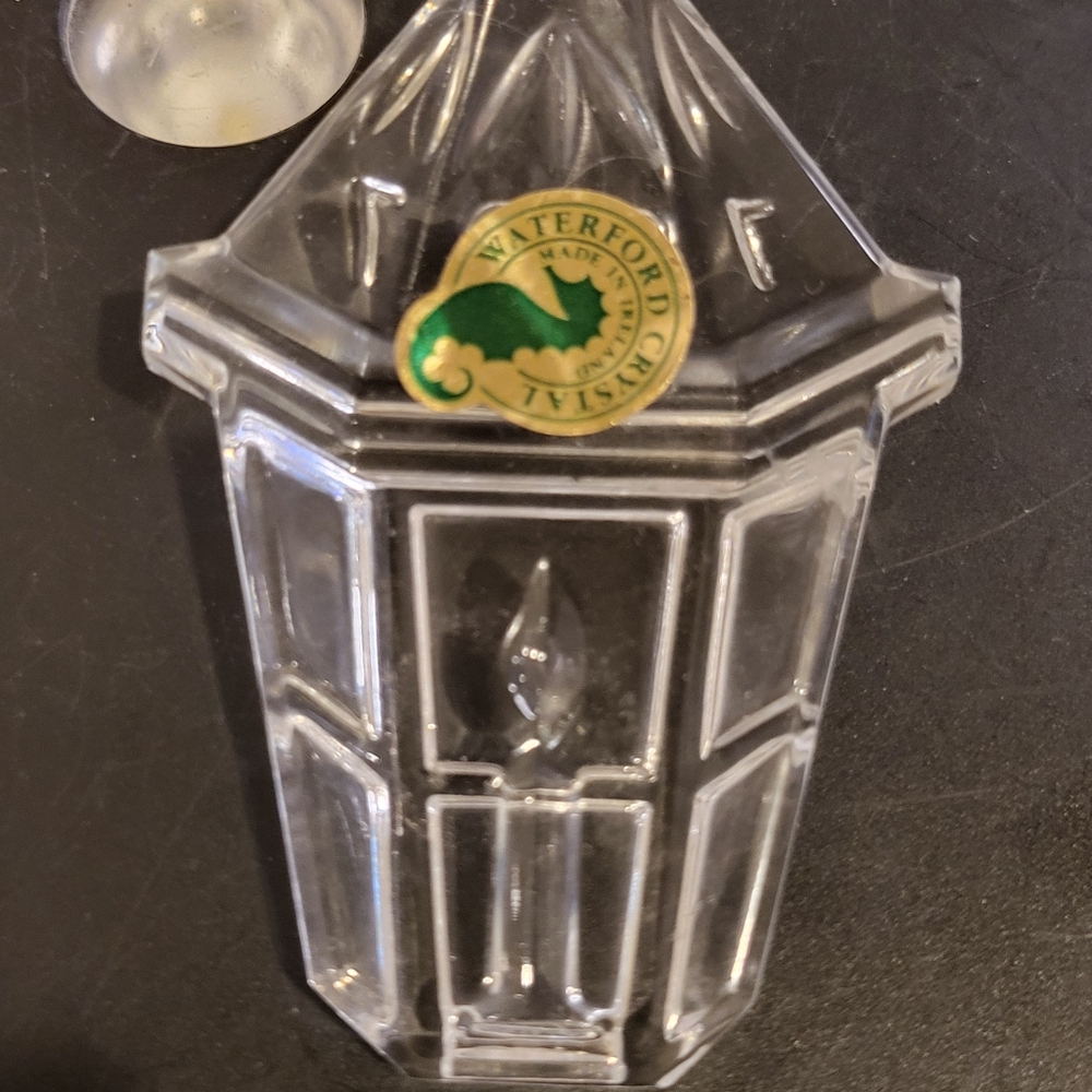 Waterford Crystal Candle in a Candle Holder Ornament 1997 - Picture 2 of 9